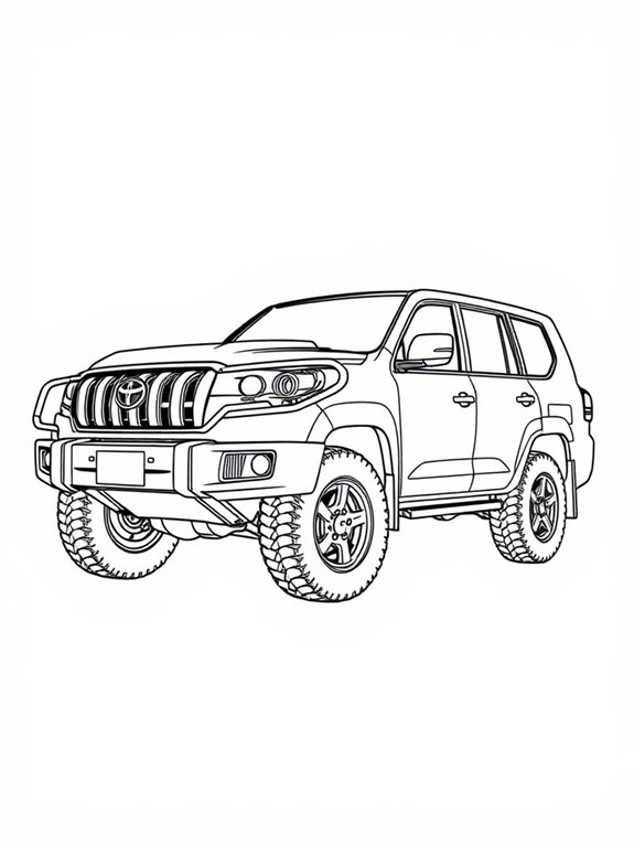 detailed land cruiser illustration