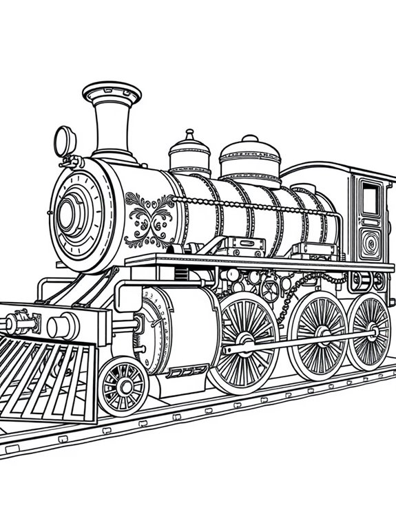 detailed wheels of steam