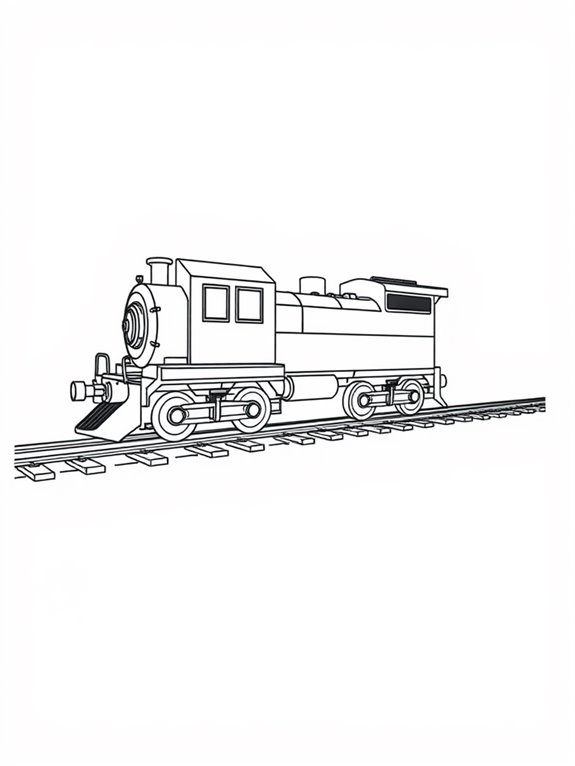 diesel train coloring page