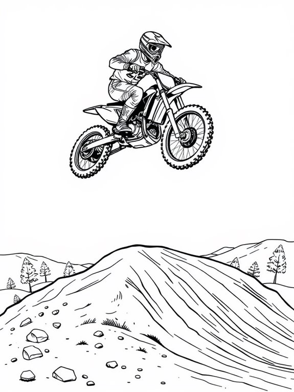 dirt bike mid air jump