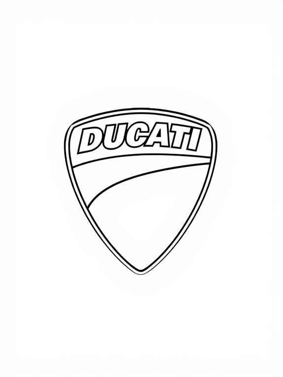 ducati logo coloring activity