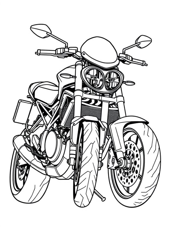 ducati streetfighter coloring activity