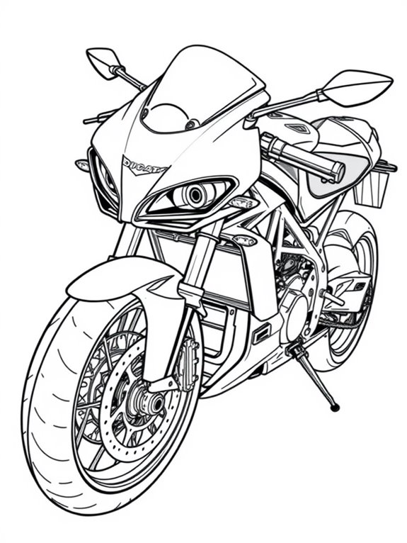 ducati superbike coloring activity