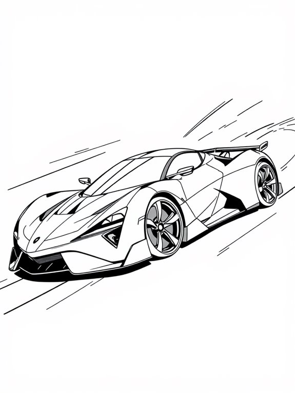 dynamic hypercar with motion