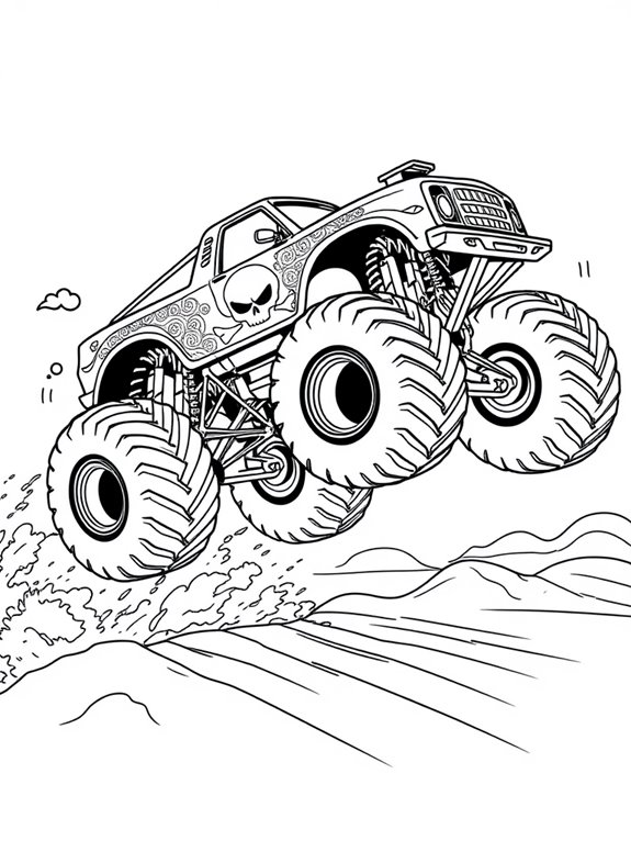 dynamic monster truck action