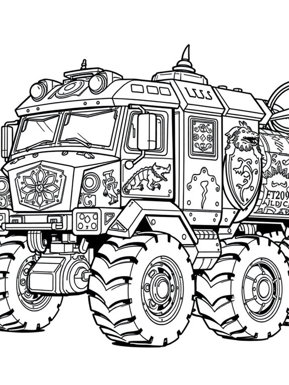 fantasy armored truck design