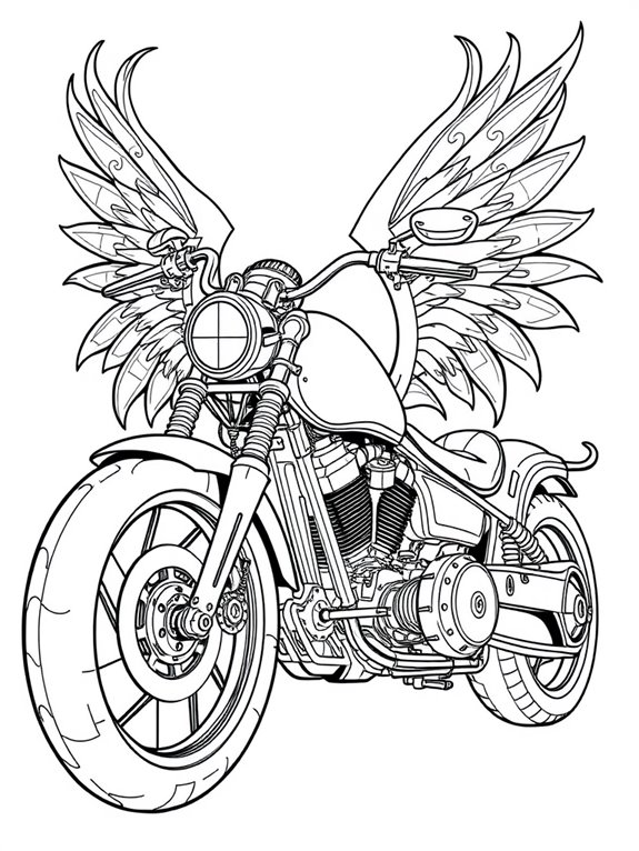 fantasy chopper with wings