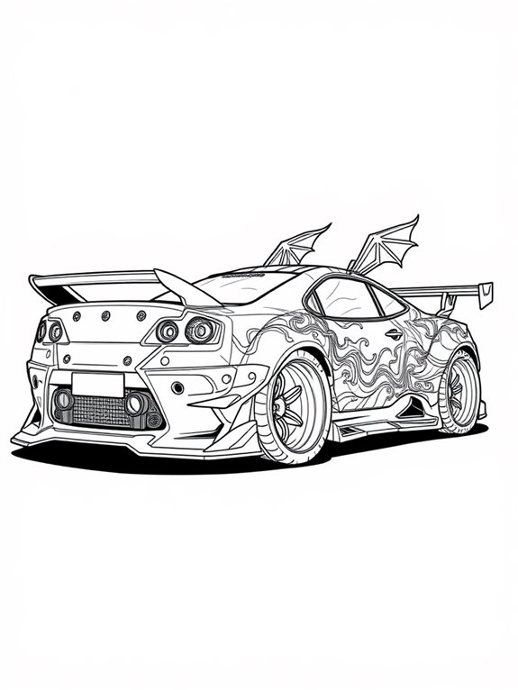 fantasy drift car art