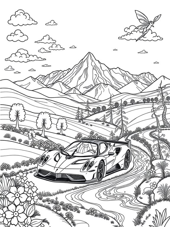 fantasy pagani coloring page