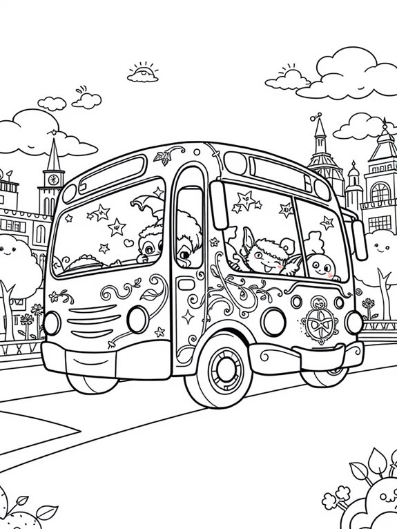 fantasy themed city bus