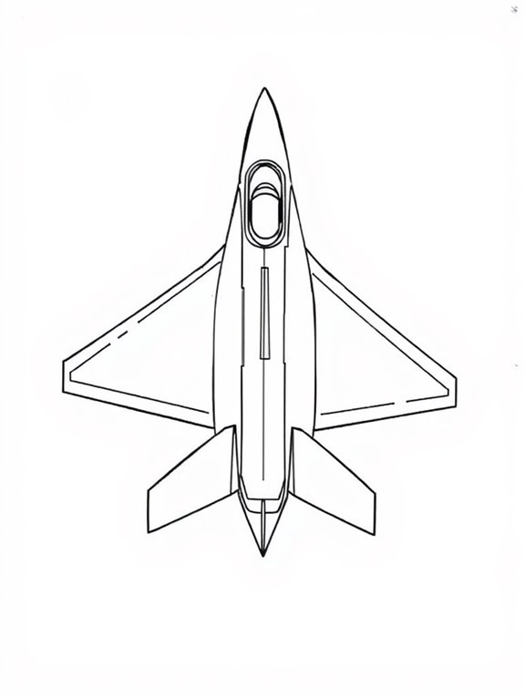 fighter jet coloring activity