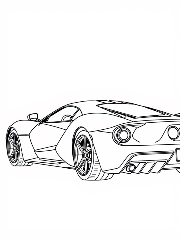 ford gt coloring page