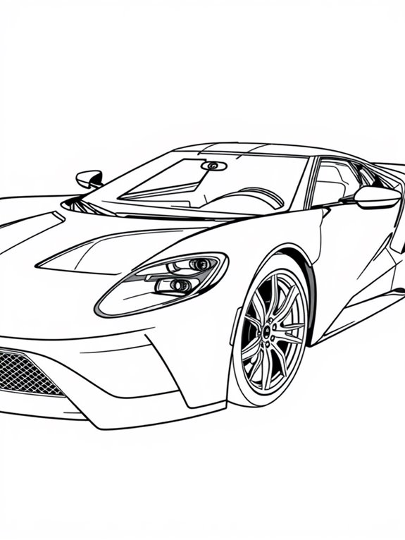 ford gt intricate design