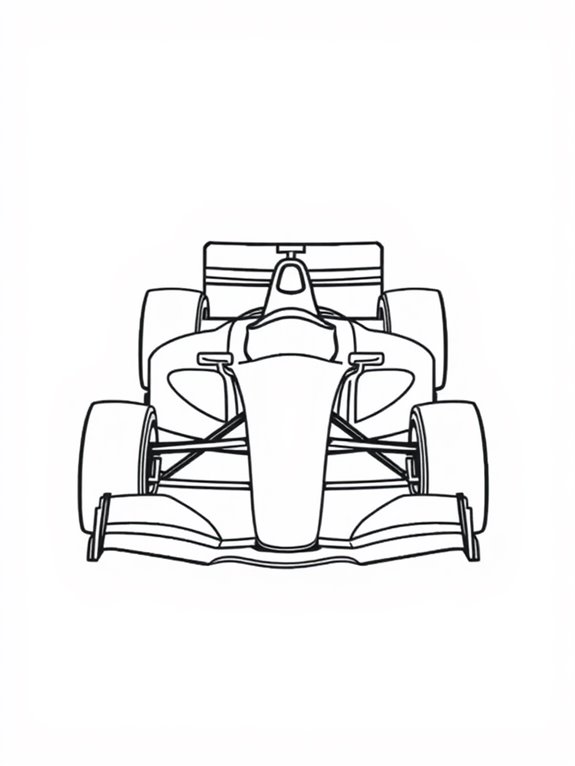 formula 1 car outline