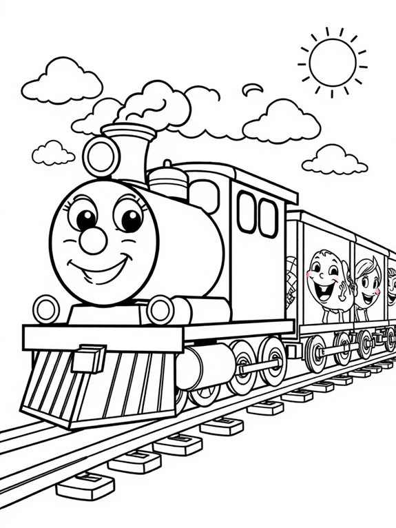 friendly freight train faces