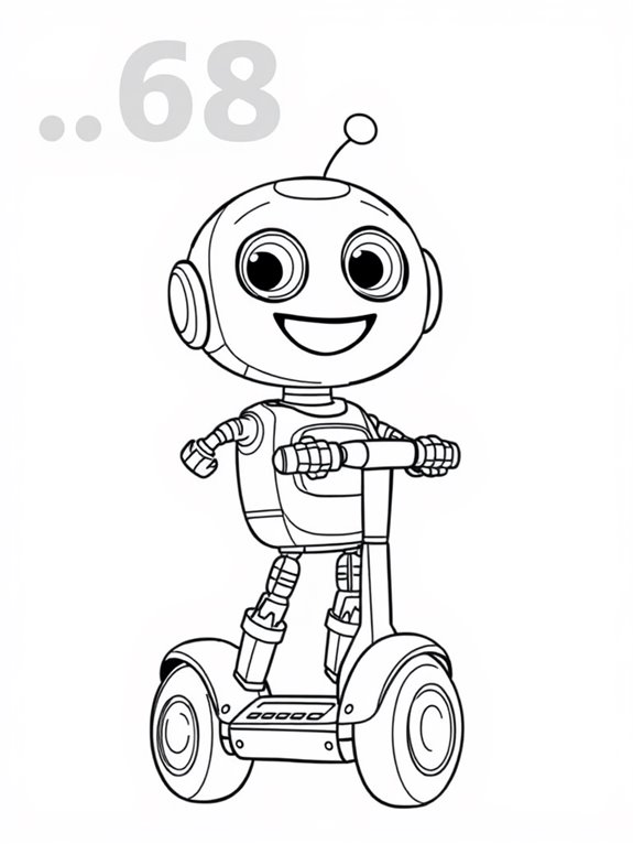 friendly robot on segway