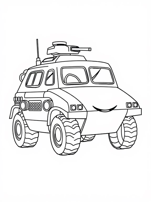 fun armored vehicle coloring