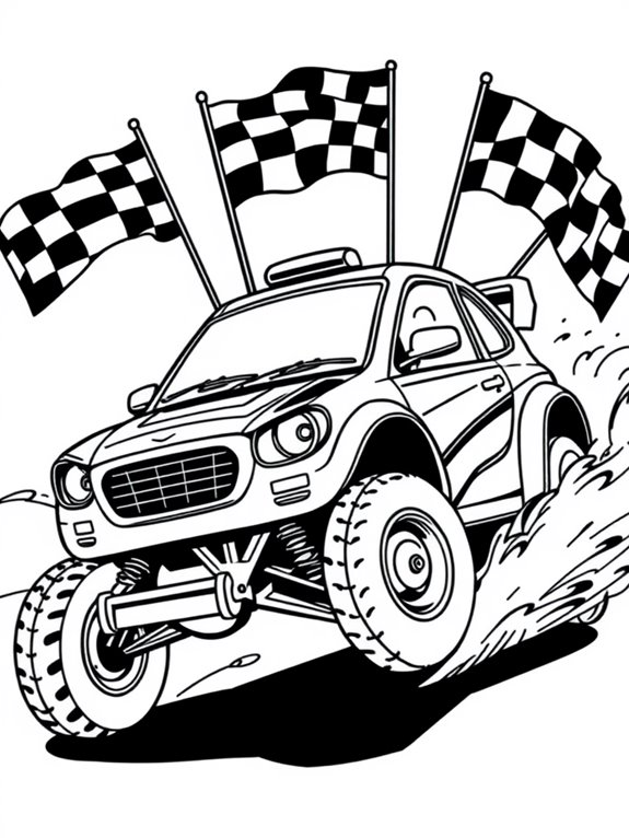 fun rally car art