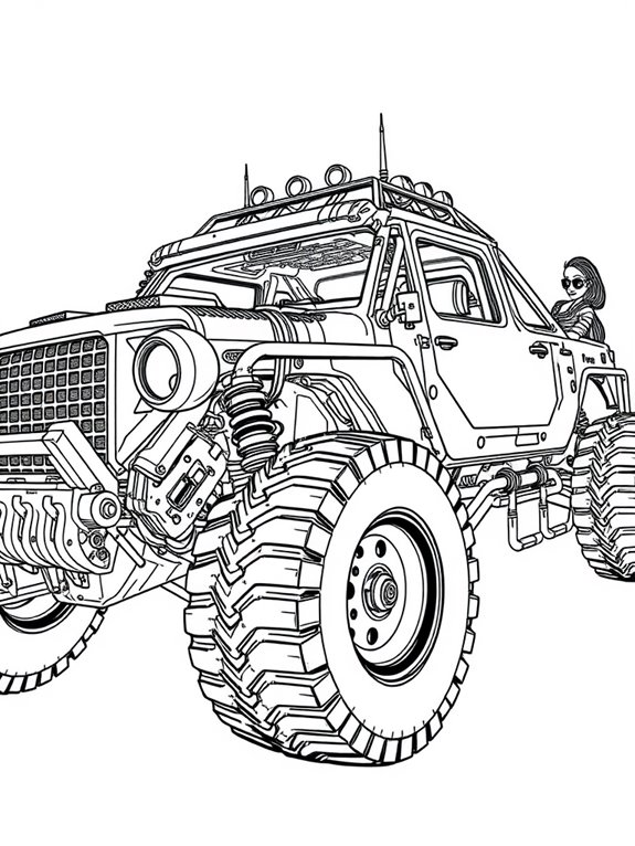 futuristic wasteland vehicle design