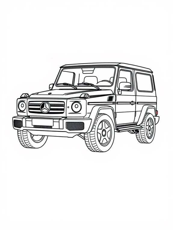 g wagon family car coloring