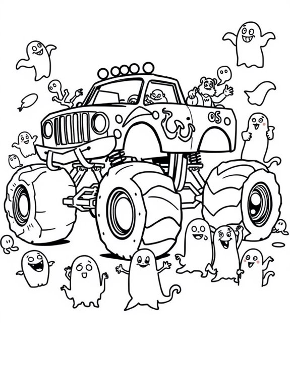 ghostly monster truck designs