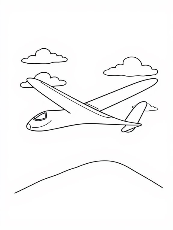 glider plane coloring activity