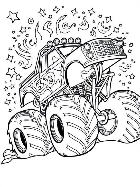 grave digger coloring page