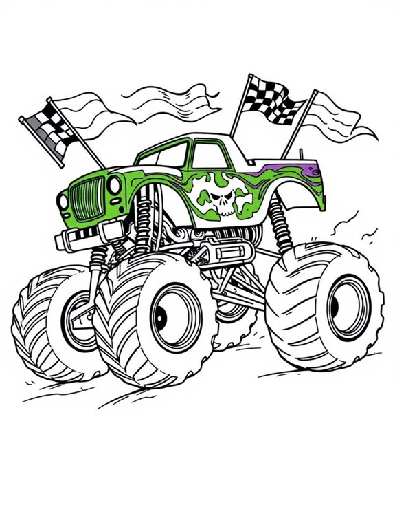 grave digger coloring page