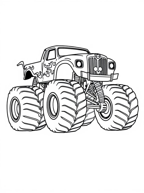 grave digger coloring page