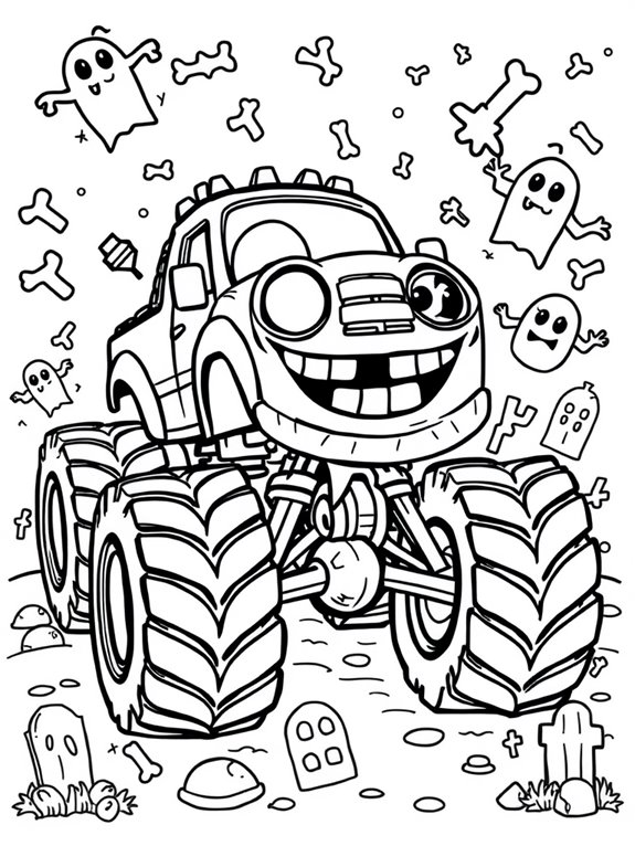 happy zombie monster truck