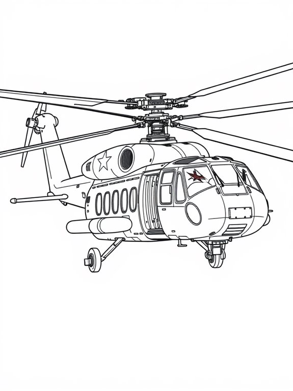 helicopter coloring page fun