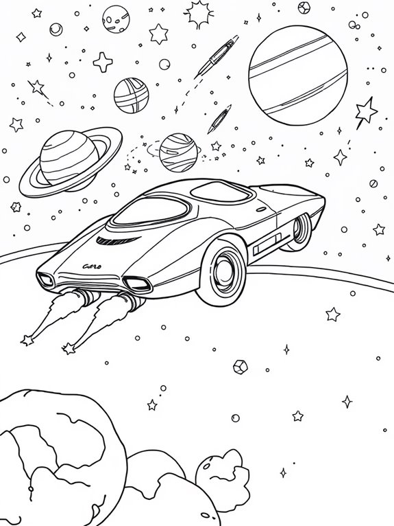 hover car space adventure