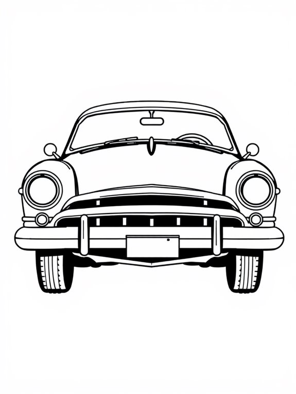 hudson hornet coloring page