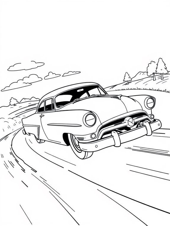 hudson hornet racing scene