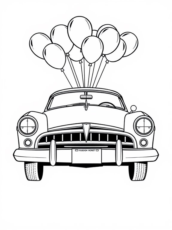 hudson hornet with balloons