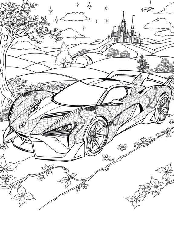 imaginative fantasy hypercar design