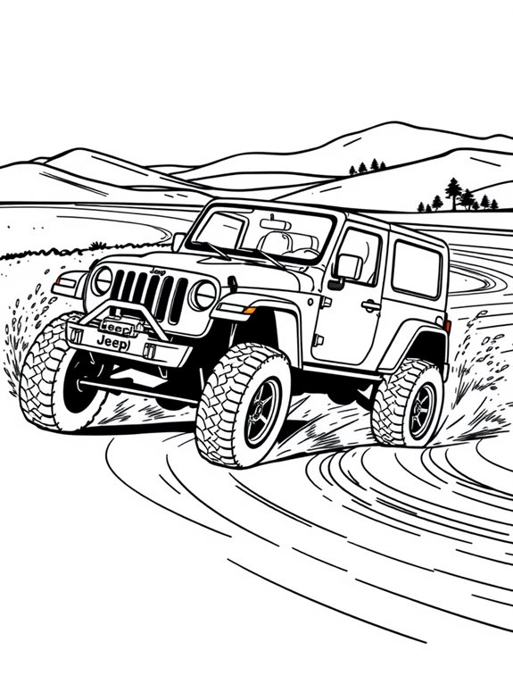 jeep racing on dirt