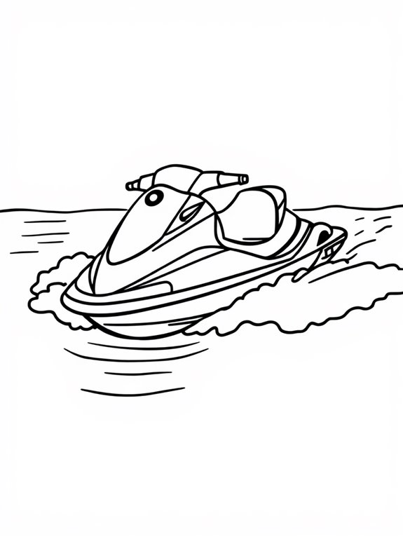 jet ski on calm waters