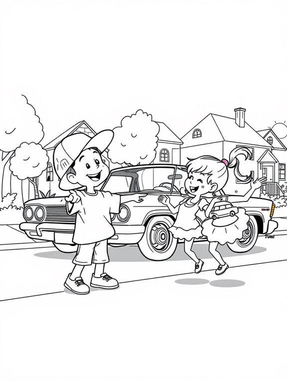 joyful lowrider kid characters