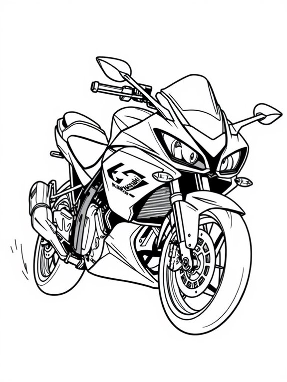 kawasaki ninja cartoon racer