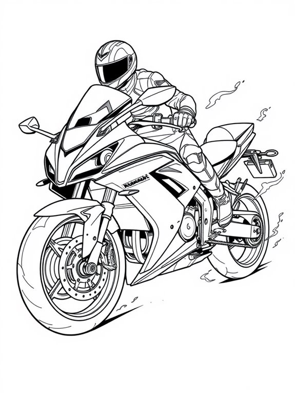 kawasaki ninja fantasy illustration