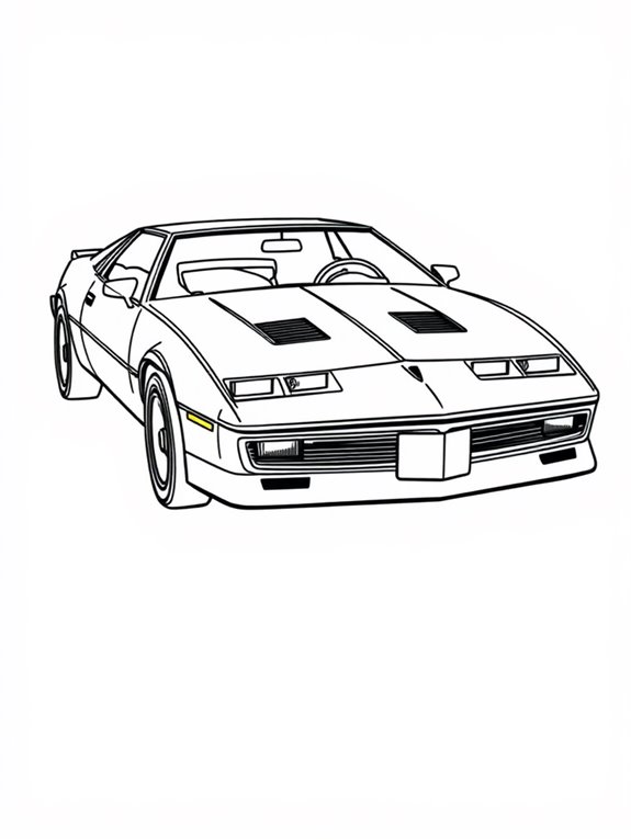 knight rider car outline