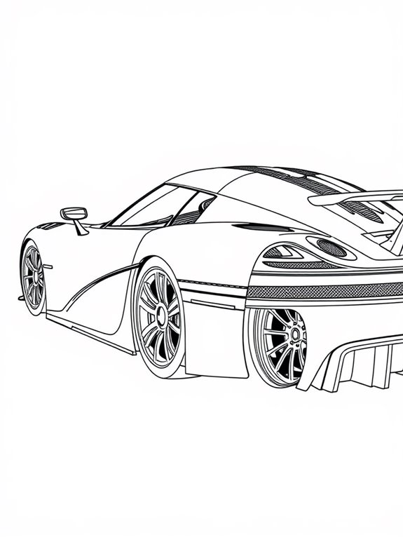 koenigsegg car coloring page