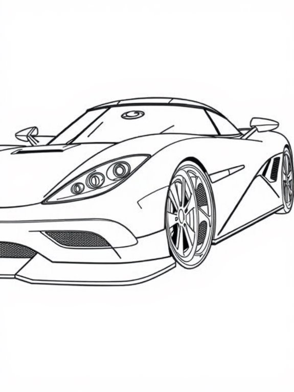 koenigsegg gemera coloring activity