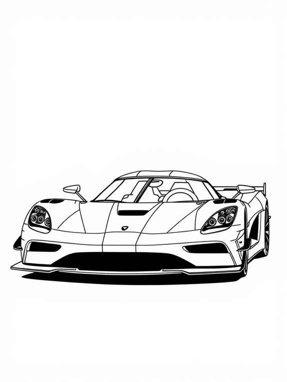 koenigsegg regera coloring activity