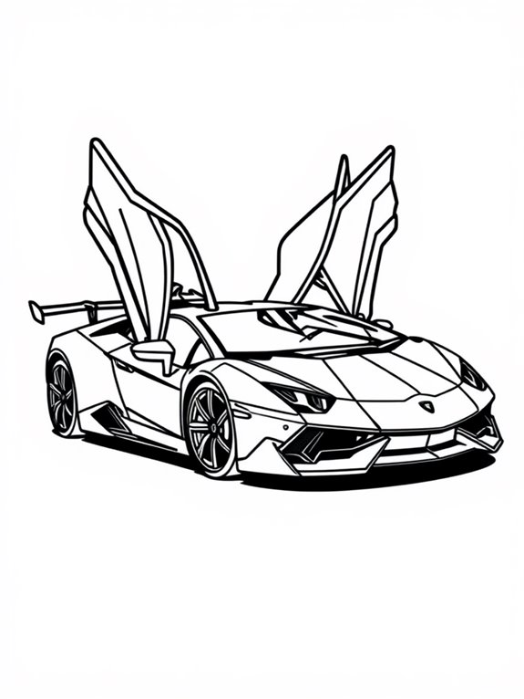 lamborghini with wing design