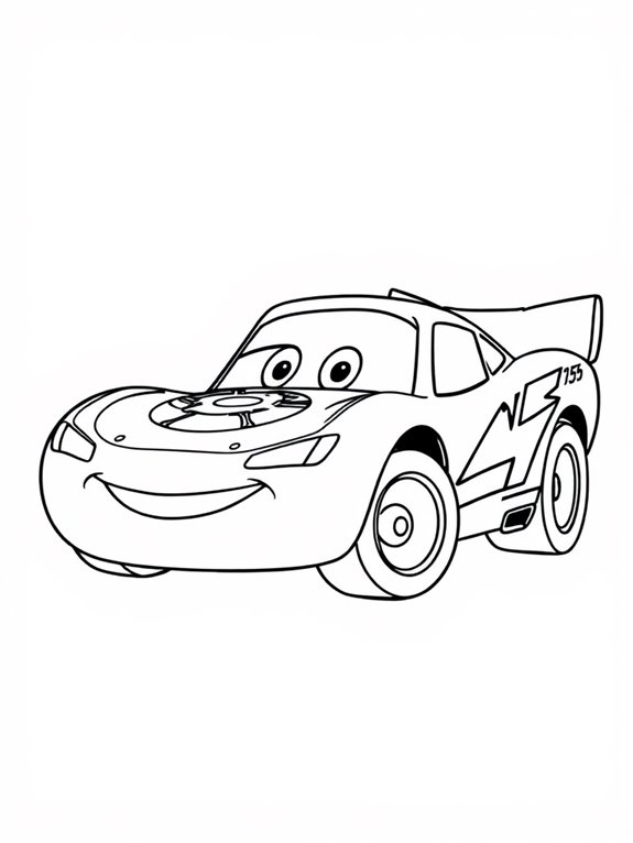 lightning mcqueen coloring page