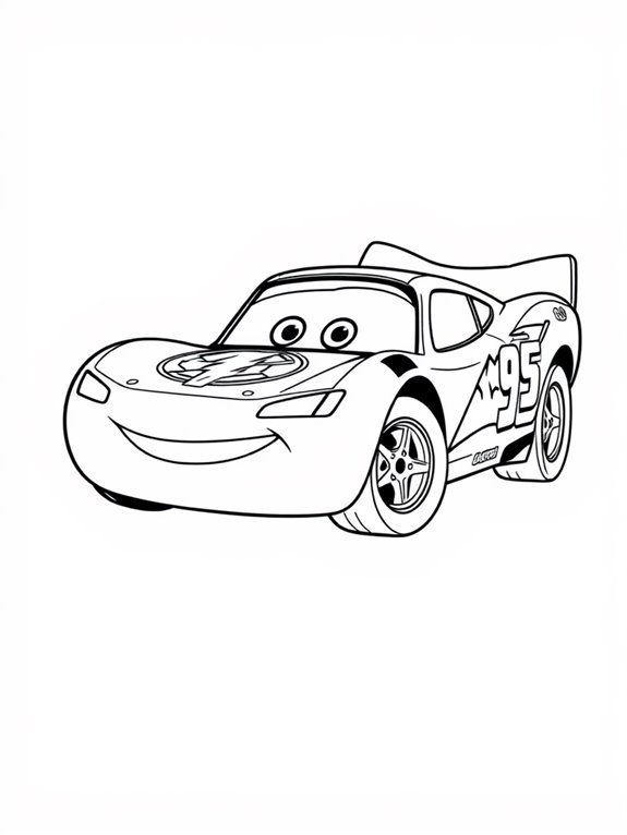 lightning mcqueen coloring page