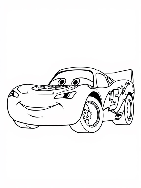 lightning mcqueen coloring page