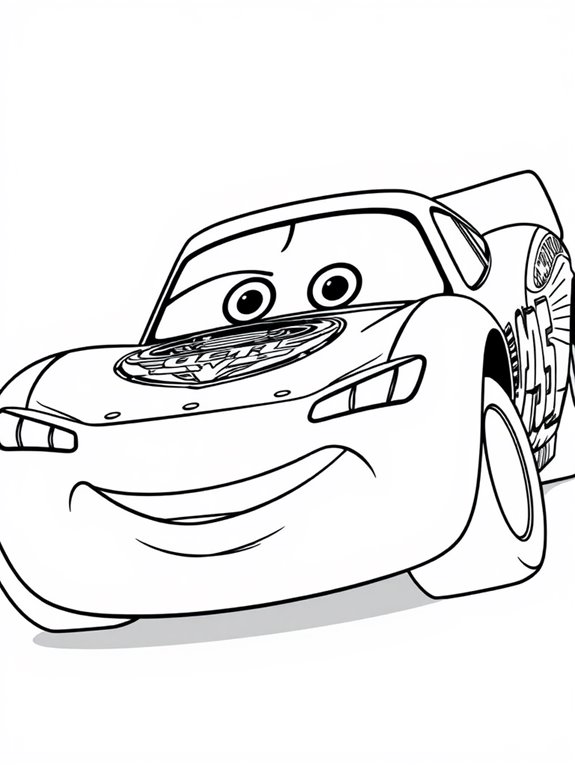 lightning mcqueen coloring page